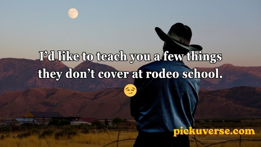 Cowboy Pick Up Lines