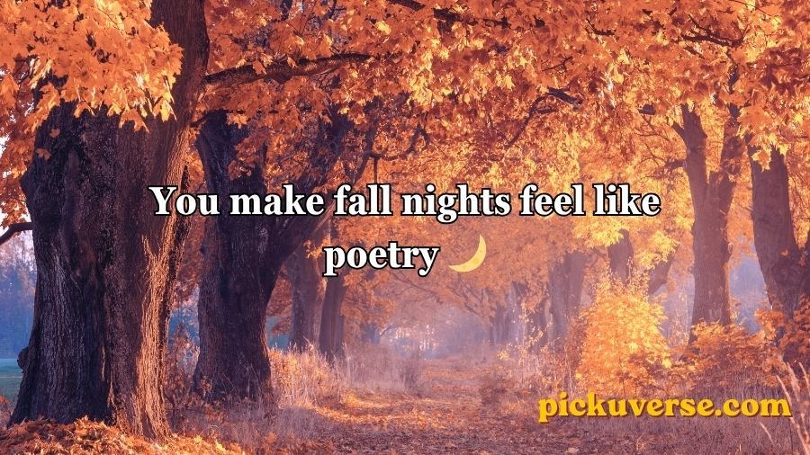 Fall pick up lines