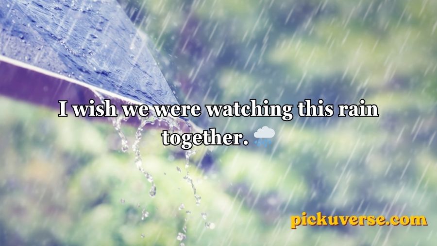 Rain Pickup Lines