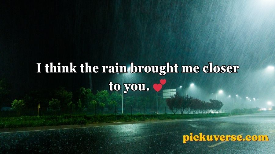 Rain Pickup Lines