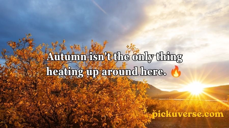 Autumn Pick Up Lines