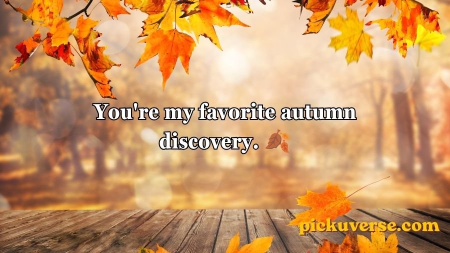 Autumn Pick Up Lines